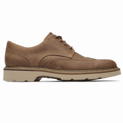 Sapatos Oxfords Rockport Charlee Waterproof Wingtip Homem Marrom PT-86109